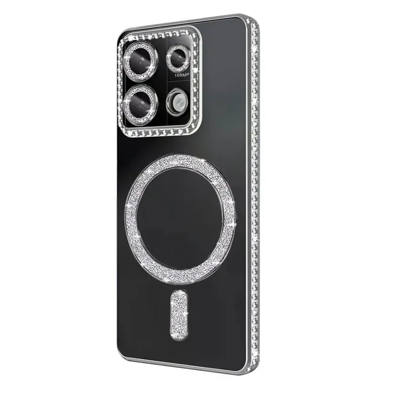 Xiaomi Redmi Note 13 Pro 4g Joke Simli Magneticsafe Kılıf - Gümüş