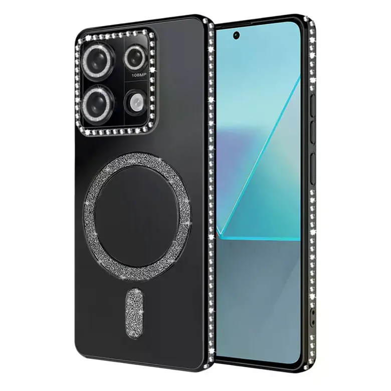 Xiaomi Redmi Note 13 Pro 4g Joke Simli Magneticsafe Kılıf - Siyah