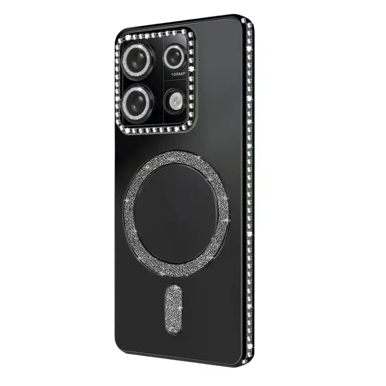 Xiaomi Redmi Note 13 Pro 4g Joke Simli Magneticsafe Kılıf - Siyah