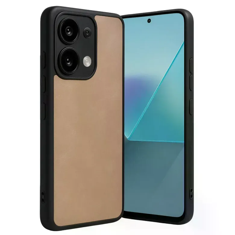 Xiaomi Redmi Note 13 Pro 4g Kılıf Aras Deri Kapak - Pudra