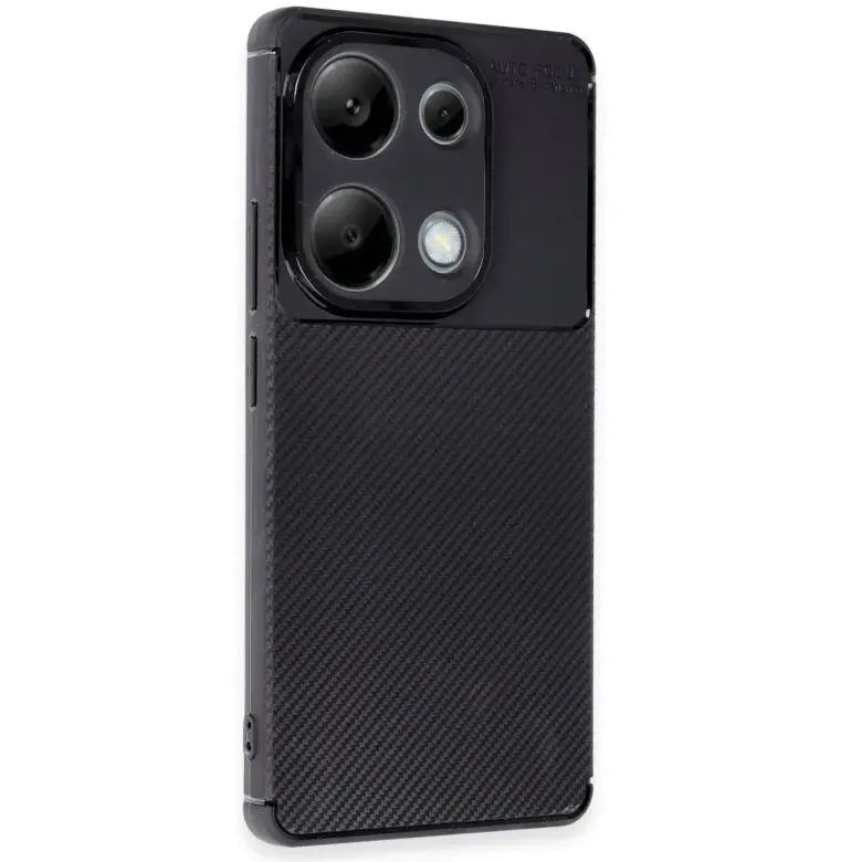 Xiaomi Redmi Note 13 Pro 4g Kılıf Auto Focus Karbon Kapak - Siyah
