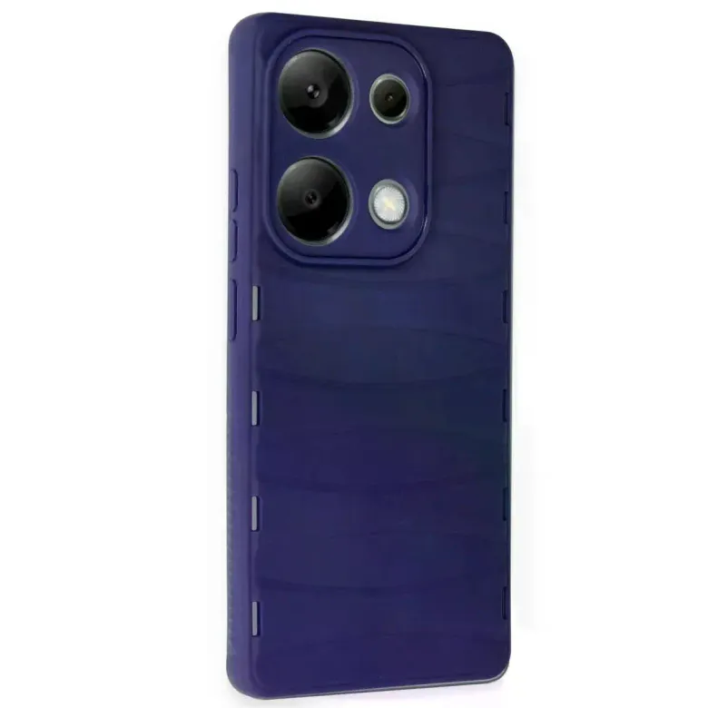 Xiaomi Redmi Note 13 Pro 4g Kılıf Bibercas Silikon Kapak - Lacivert