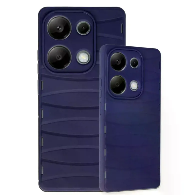 Xiaomi Redmi Note 13 Pro 4g Kılıf Bibercas Silikon Kapak - Lacivert