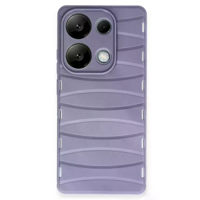 Xiaomi Redmi Note 13 Pro 4g Kılıf Bibercas Silikon Kapak - Lila