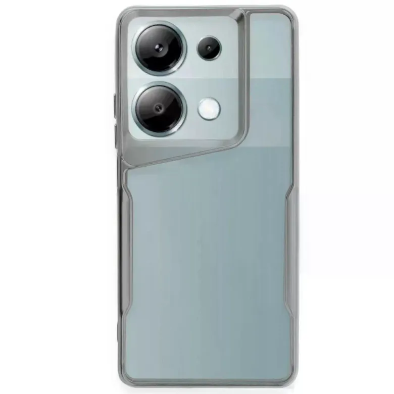 Xiaomi Redmi Note 13 Pro 4g Kılıf Boyi Silikon Kapak - Gümüş
