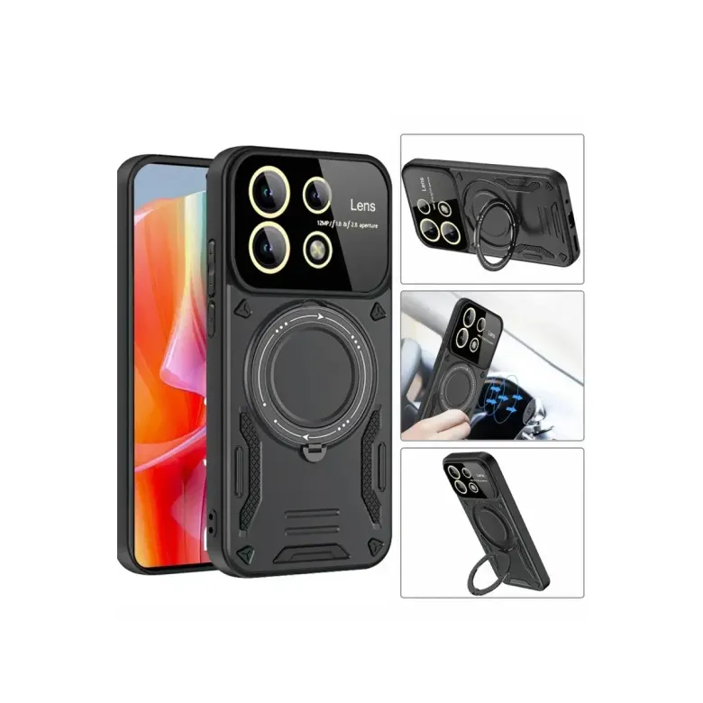 Xiaomi Redmi Note 13 Pro 4g Kılıf Joy Lens Standlı Kapak - Lacivert