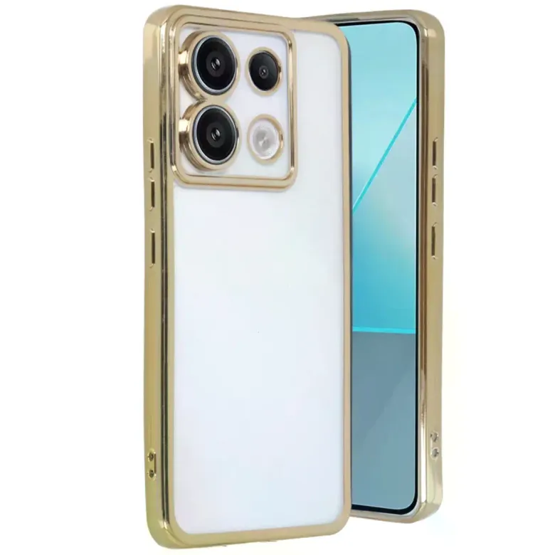 Xiaomi Redmi Note 13 Pro 4g Kılıf Razer Lensli Silikon - Gold