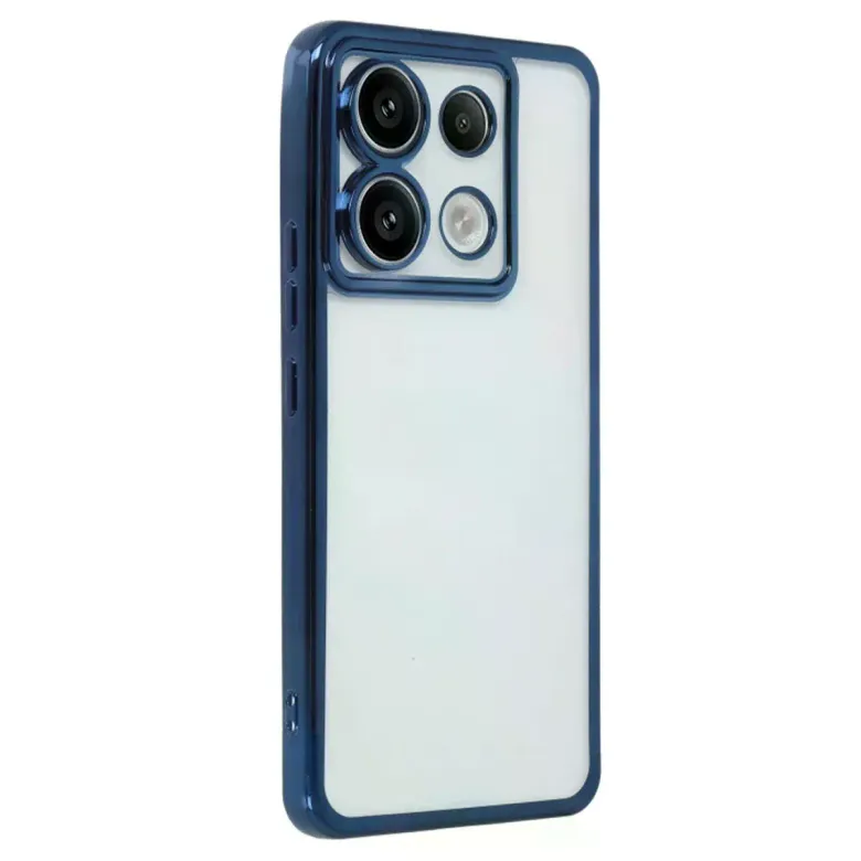 Xiaomi Redmi Note 13 Pro 5g Kılıf Razer Lensli Silikon - Sierra Blue