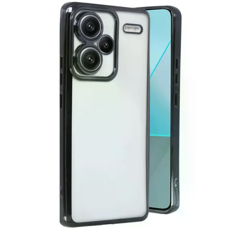 Xiaomi Redmi Note 13 Pro Plus Kılıf Razer Lensli Silikon - Siyah