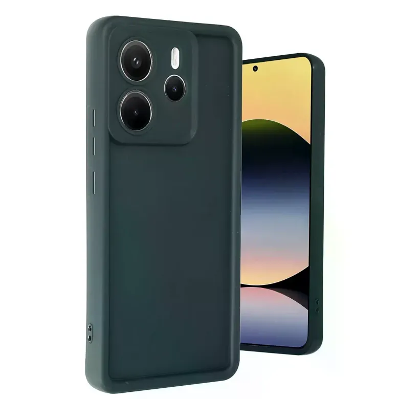 Xiaomi Redmi Note 14 4g Kılıf Viera Silikon - Koyu Yeşil