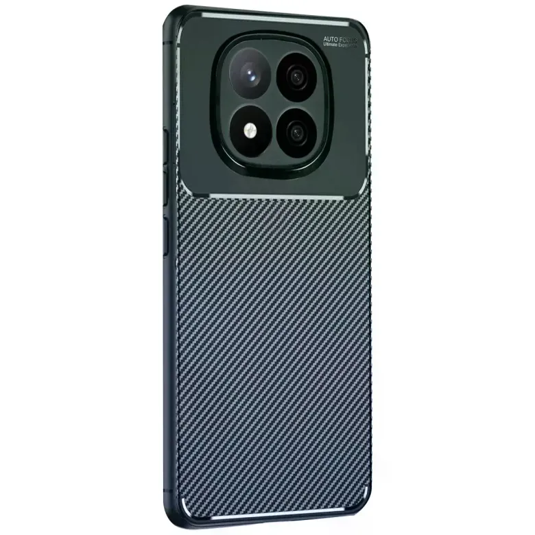 Xiaomi Redmi Note 14 Pro 4g Kılıf Auto Focus Karbon Kapak - Koyu Yeşil