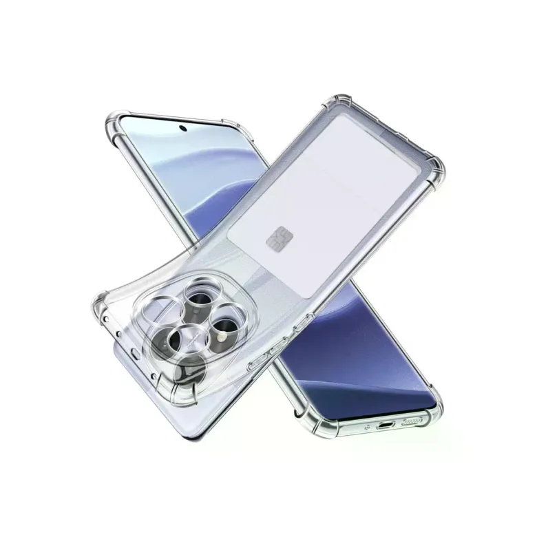 Xiaomi Redmi Note 14 Pro 4g Kılıf Kart Şeffaf Silikon - Şeffaf