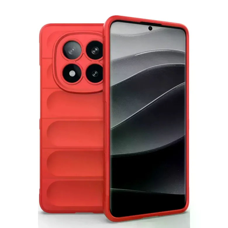 Xiaomi Redmi Note 14 Pro 4g Kılıf Optimum Silikon - Kırmızı