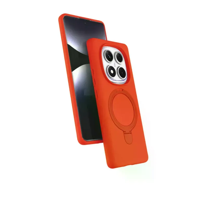 Xiaomi Redmi Note 14 Pro 4g Regal Magsafe Standlı Kapak - Turuncu