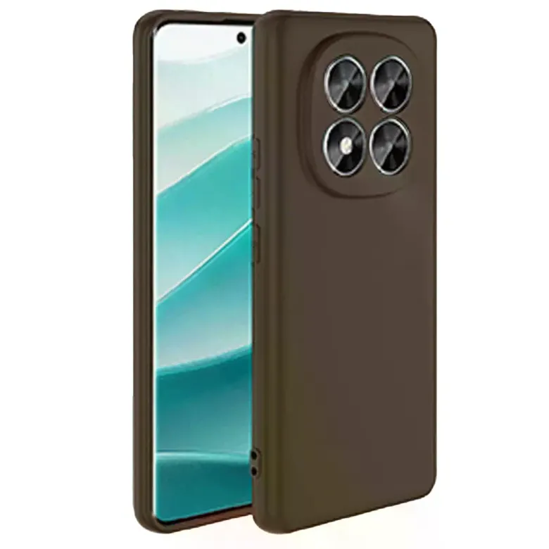 Xiaomi Redmi Note 14 Pro 5g Kılıf First Silikon - Kahverengi