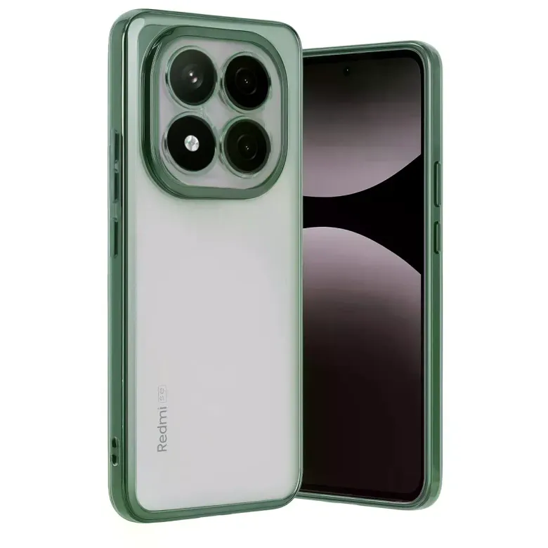 Xiaomi Redmi Note 14 Pro Plus Kılıf Razer Lensli Silikon - Yeşil