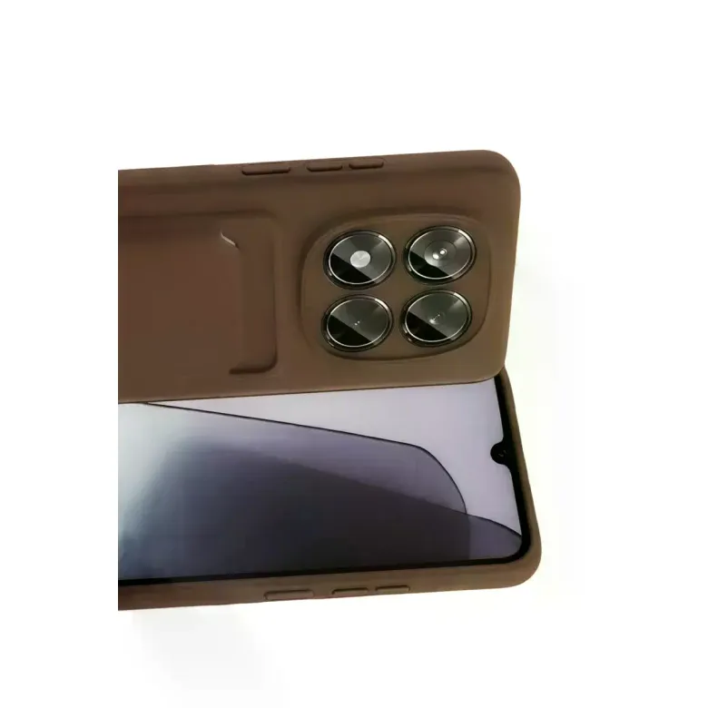 Xiaomi Redmi Note 15 4g Kelvin Kartvizitli Silikon - Kahverengi