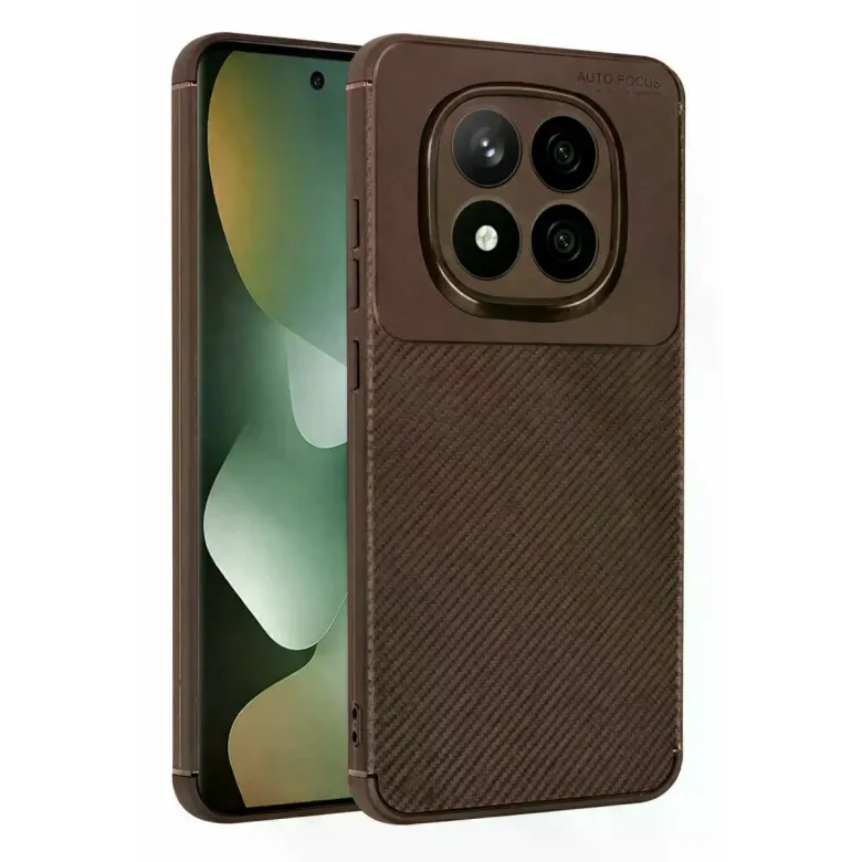 Xiaomi Redmi Note 15 Pro 5g Auto Focus Karbon Kapak - Kahverengi