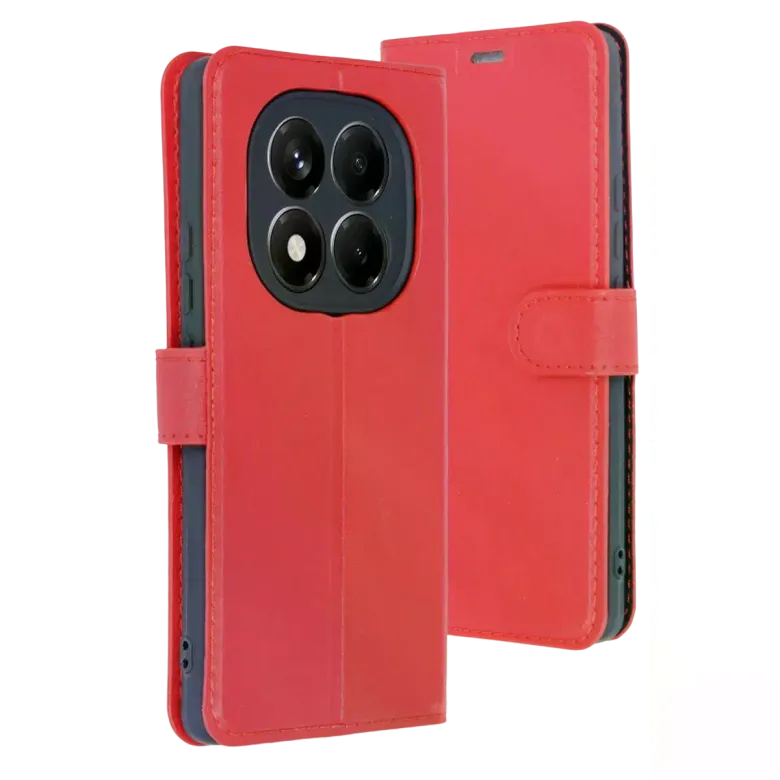 Xiaomi Redmi Note 15 Pro 5g Trend S Plus Kapaklı Kılıf - Kırmızı