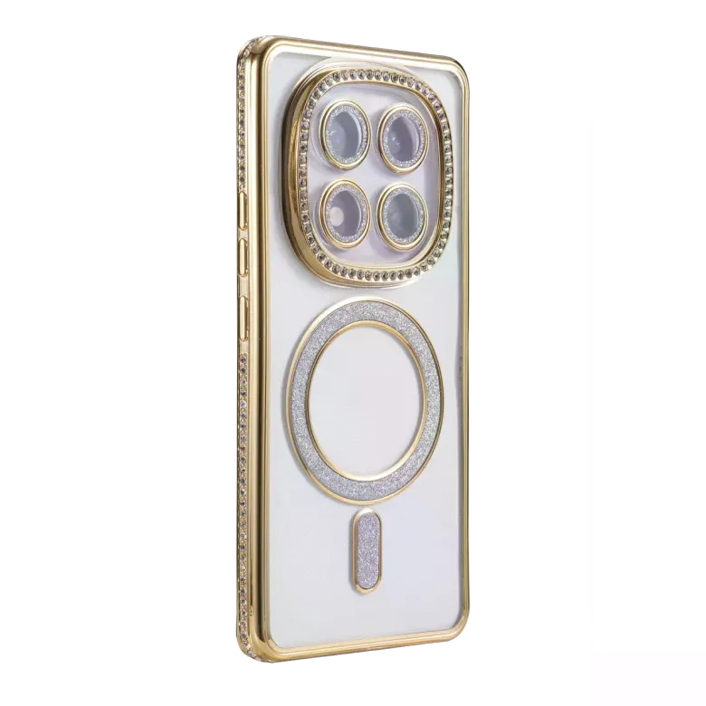 Xiaomi Redmi Note 15 Pro Plus 5g Joke Simli Magneticsafe Kılıf - Gold