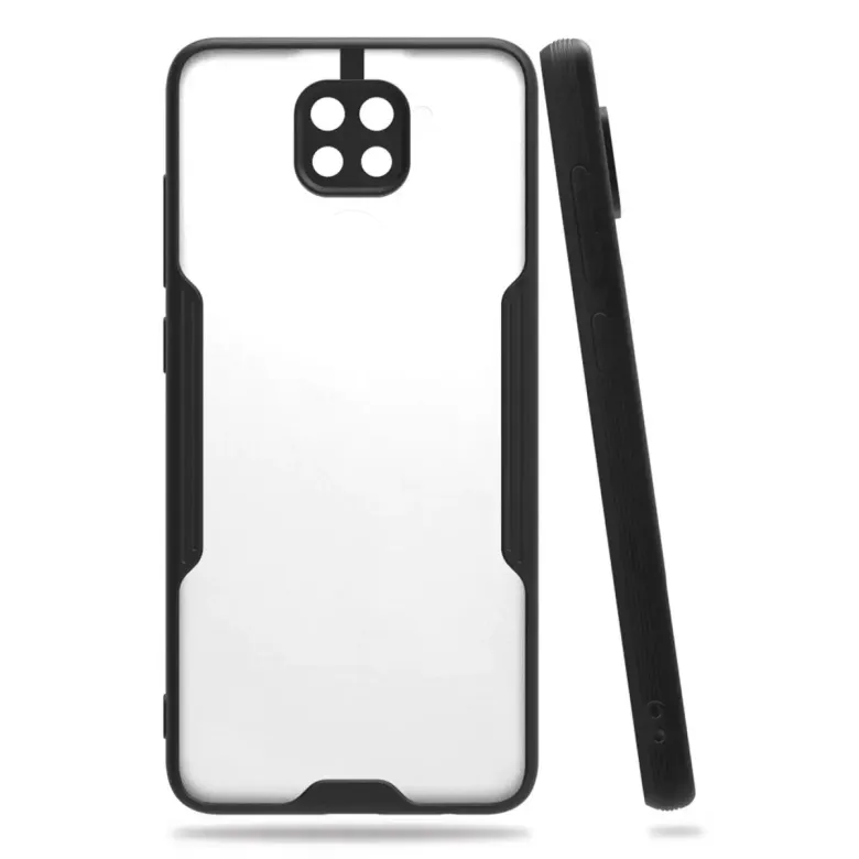 Xiaomi Redmi Note 9 Kılıf Platin Silikon - Siyah