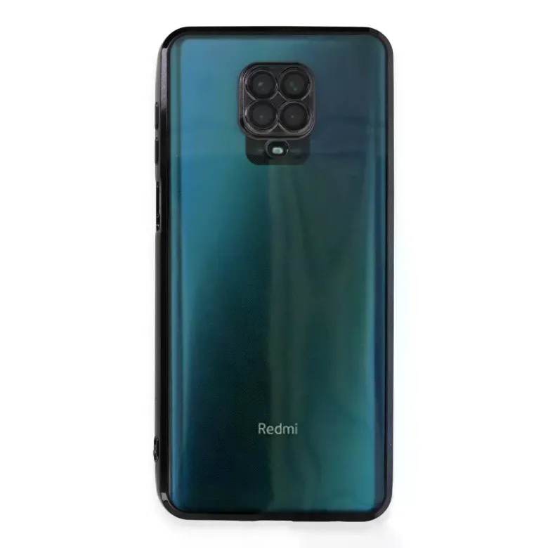 Xiaomi Redmi Note 9 Pro Kılıf Razer Lensli Silikon - Siyah