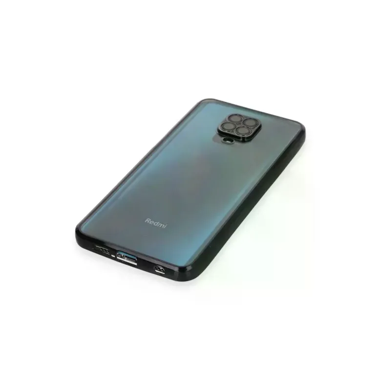 Xiaomi Redmi Note 9 Pro Kılıf Razer Lensli Silikon - Siyah