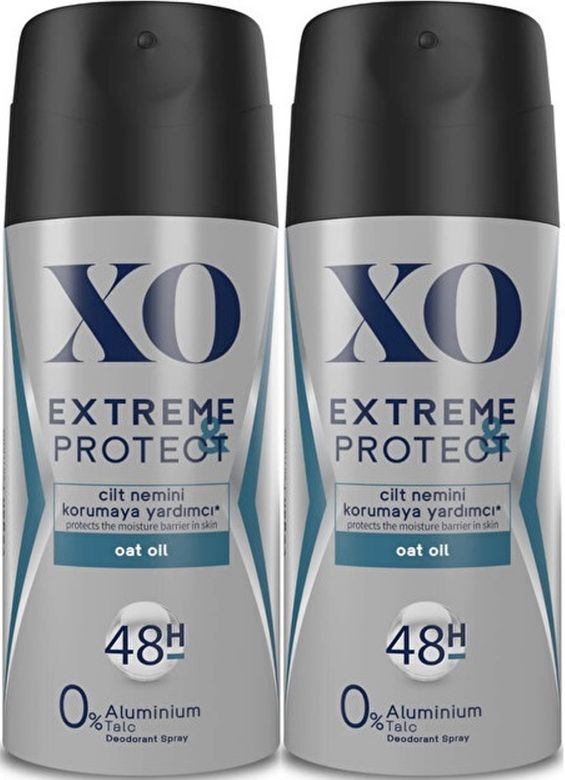 XO Deodorant 150ML Men-Erkek Extreme & Protect (2 Li Set)