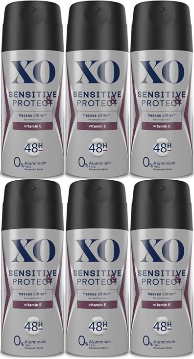XO Deodorant 150ML Men-Erkek Sensitive & Protect (6 Lı Set)