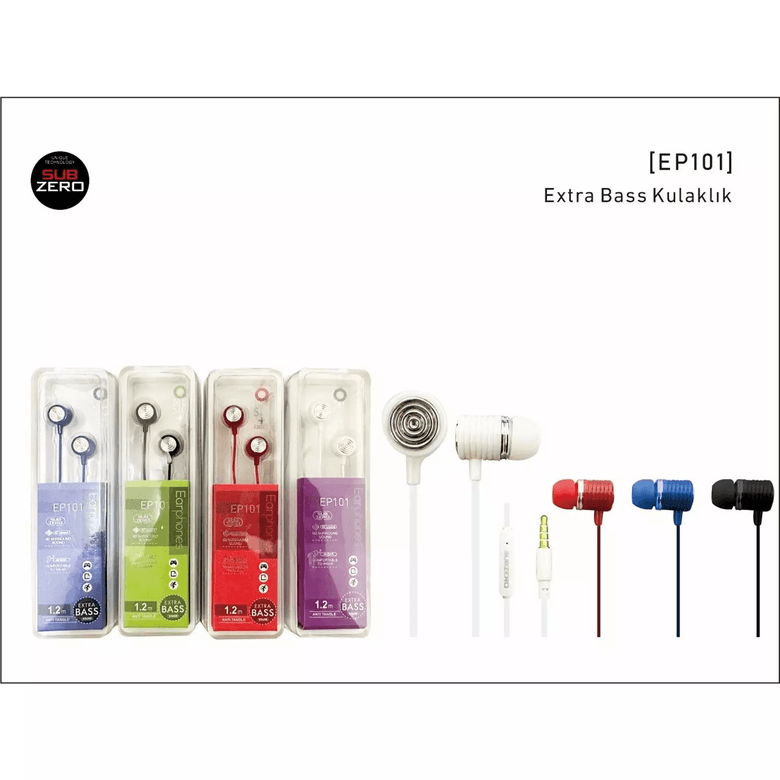 XOktJe9qCl Subzero Ep101 Extra Bass Mikrofonlu Kulaklık