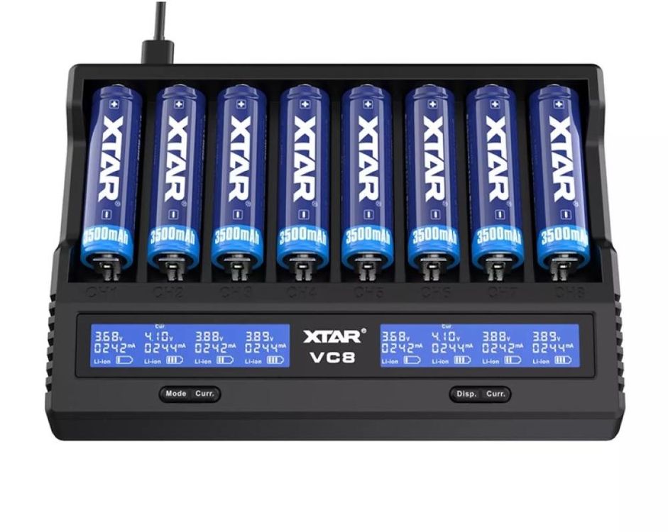 Xtar VC8 Sekizli Li-ion / NI-CD / NI-MH Pil Şarj
