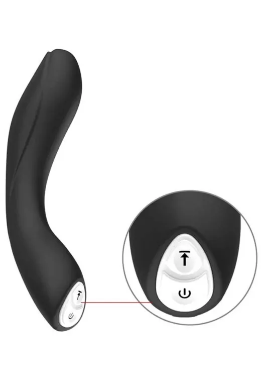 Xuanai Elbow Bükülebilir Eğik Şarjlı Vibratör - Siyah