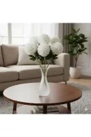 yapay çiçek evi 1 adet beyaz kartopu çiçeği ev vazo dekor saksı sevgililer Günü