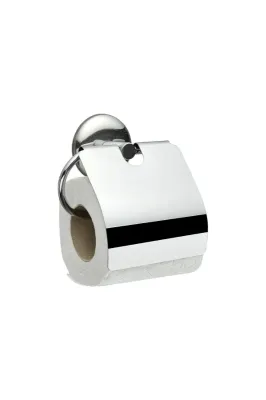 ® Yapışkanlı Paslanmaz Metal Kapaklı Wc Tuvalet Kağıdı Standı