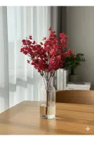 YASİMA 1 ADET BORDO BADEM ÇİÇEĞİ ÖZEL EV DEKORASYONU