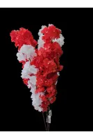 YASİMA1 ADETKIRMIZI1 AdetBEYAZ  Bahar Dalı Japon Kiraz Çiçeği Dekoratif Sakura Ağacı