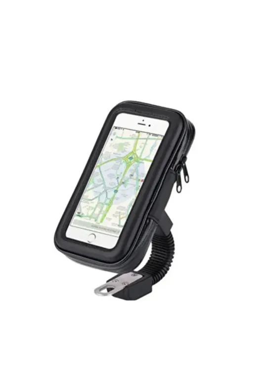 YAZLİNE GLOBAL UCZZZT52MOTORTUTUCU-2 360 Derece Döner Su Geçirmez Bisiklet Telefon Tutucu Gidon Montaj Standı