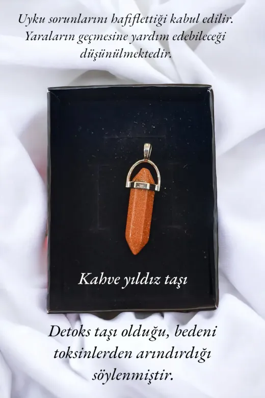 Y&B pandul01 Doğaltaş Pandül Kesim Kadın Erkek (Unisex) Kolye