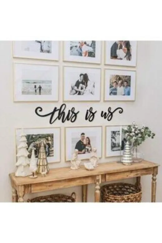yekeatolye YD014 This Is Us Ahşap Duvar Yazısı
