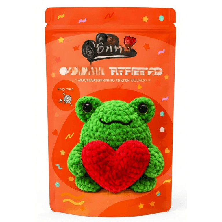 Yeni Başlayanlar İçin Kurbağa Amigurumi Örgü Kiti