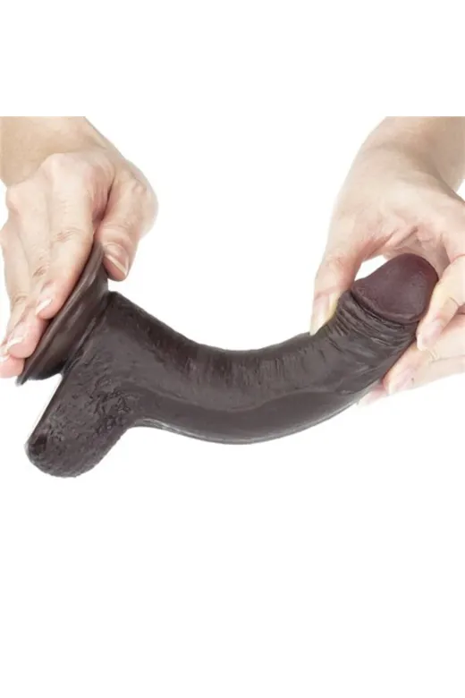 Yeni Nesil Çift Katmanlı 17,5 Cm Realistik Dildo Penis