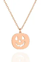 Yeni Yıl Halloween Bal Kabağı 925 Ayar Gümüş Kolye