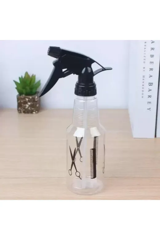 YeniBazaar IGAAKC9327689 Profesyonel Berber Kuaför Sprey Şeffaf Boş Fısfıs Şişe Plastik (500 Ml)- Bf104
