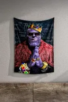 Yenilmezler Avengers Thanos Duvar Örtüsü Halısı