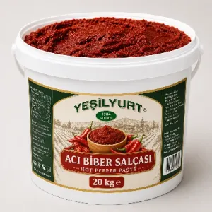Yeşilyurt Acı Biber Salçası 20 kg