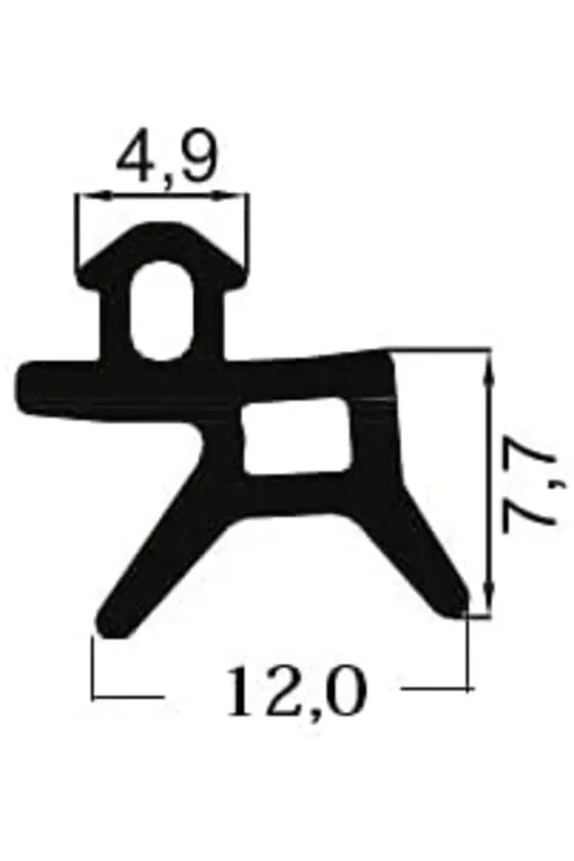 Yıldızan 64852339533011232700 Brkshop Pvc Pimapen Kapı Pencere Fitili Kalın Ebat Gri (12 Mt.) 1232700
