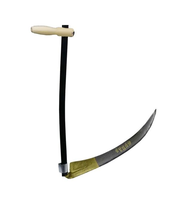 YNT İthalat 76831164 Komple Tırpan - Metal Saplı 6 Parça Set - Ahşap Elcik 60 Cm