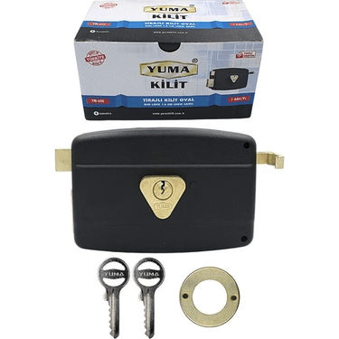 YNT İthalat AH-AVH-1106 Yuma Ym-600 Kilit Yuma Tirajlı Kilit Oval Karşılıksız Siyah
