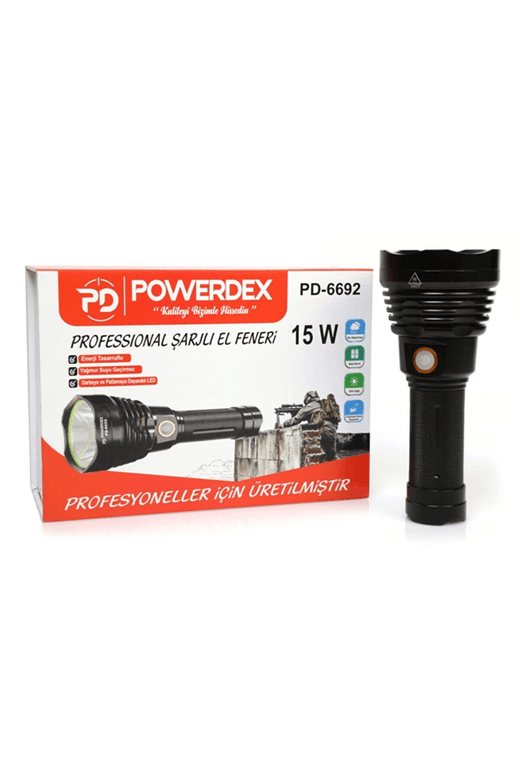 YNT İthalat AH-AVH-817 Pd-6692 15 Watt 1000 Lümen Profesyonel Şarjlı El Feneri