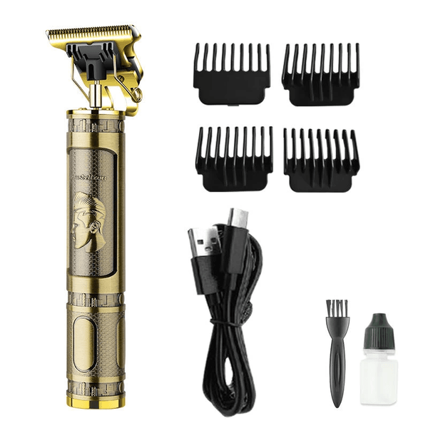 YNT İthalat AH-AVH-984 Ps-033 Çelik Kasa Profesyonel T-Bıçak Saç Sakal Ense Ve Çizim Tıraş Makinesi